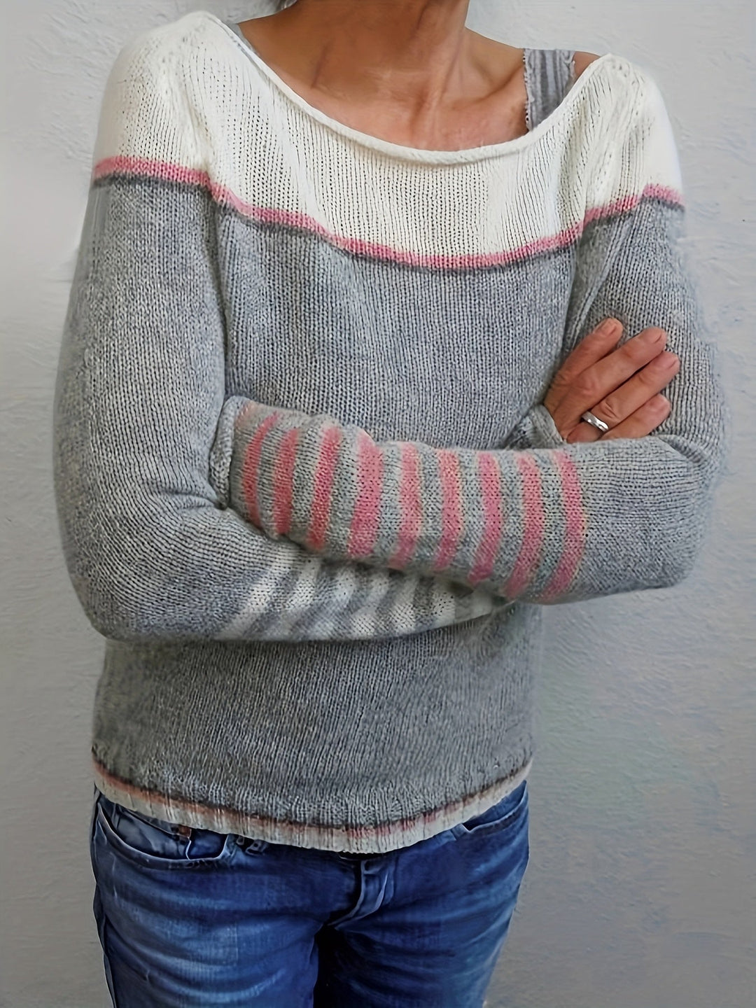 Agnès Paris | Pull Col Bateau Rayé Aveline