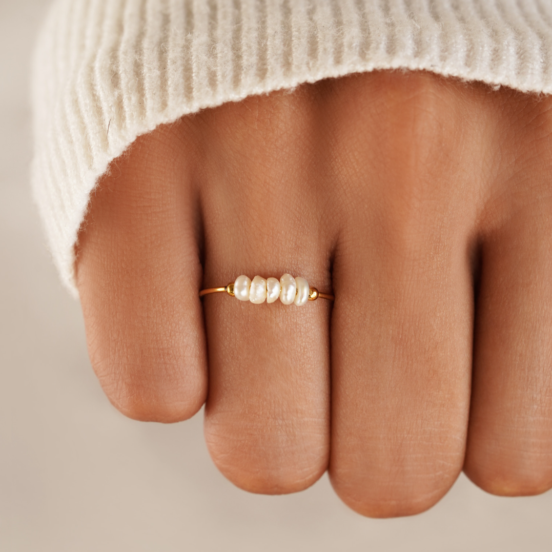 Agnès Paris | BAGUE CLASSIQUE AVEC PERLE D’EAU DOUCE