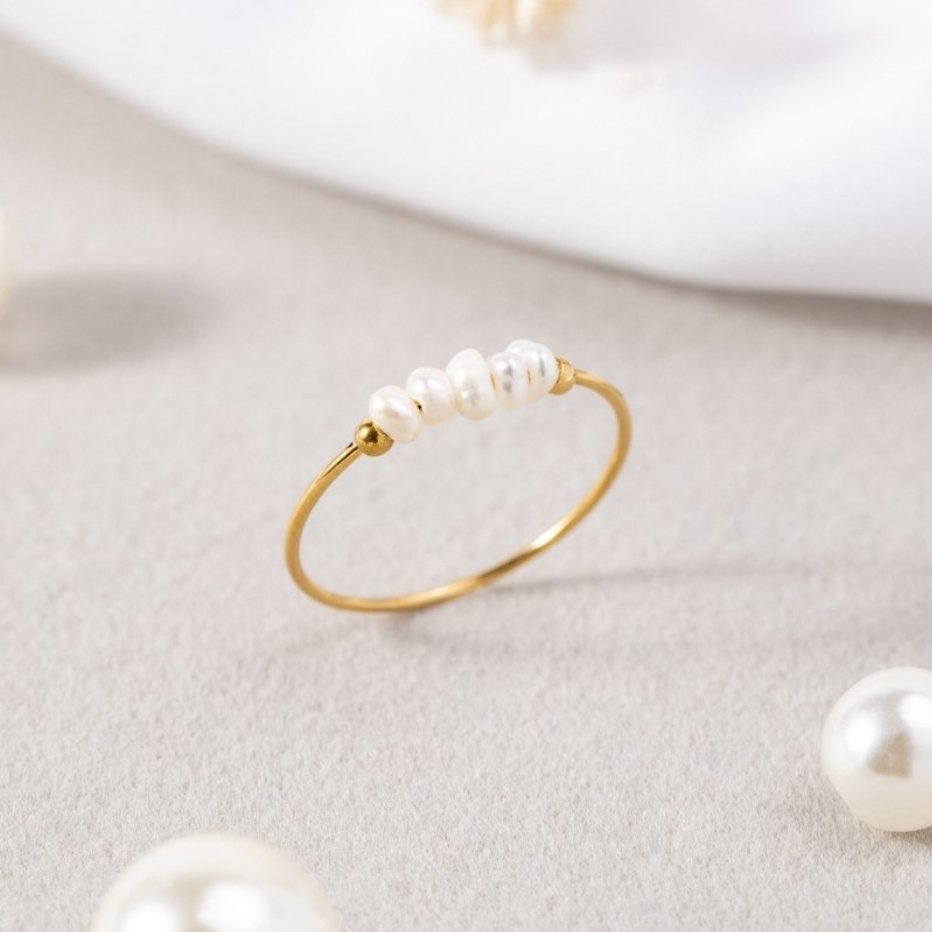 Agnès Paris | BAGUE CLASSIQUE AVEC PERLE D’EAU DOUCE