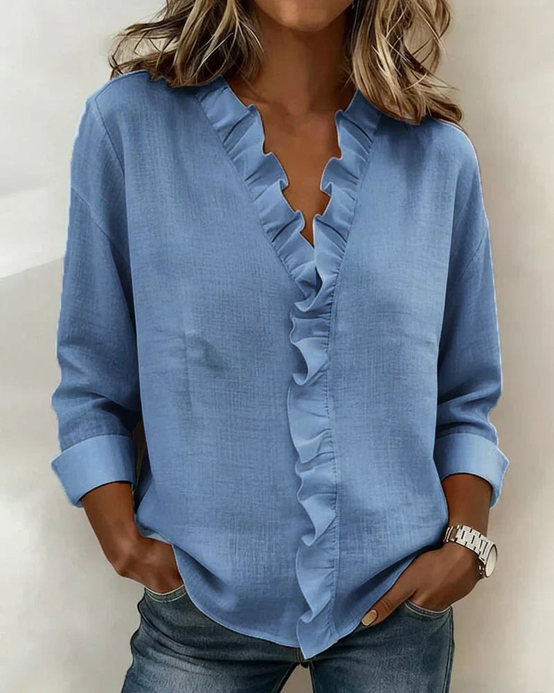 Agnès Paris | Blouse Élégante Volants Claire