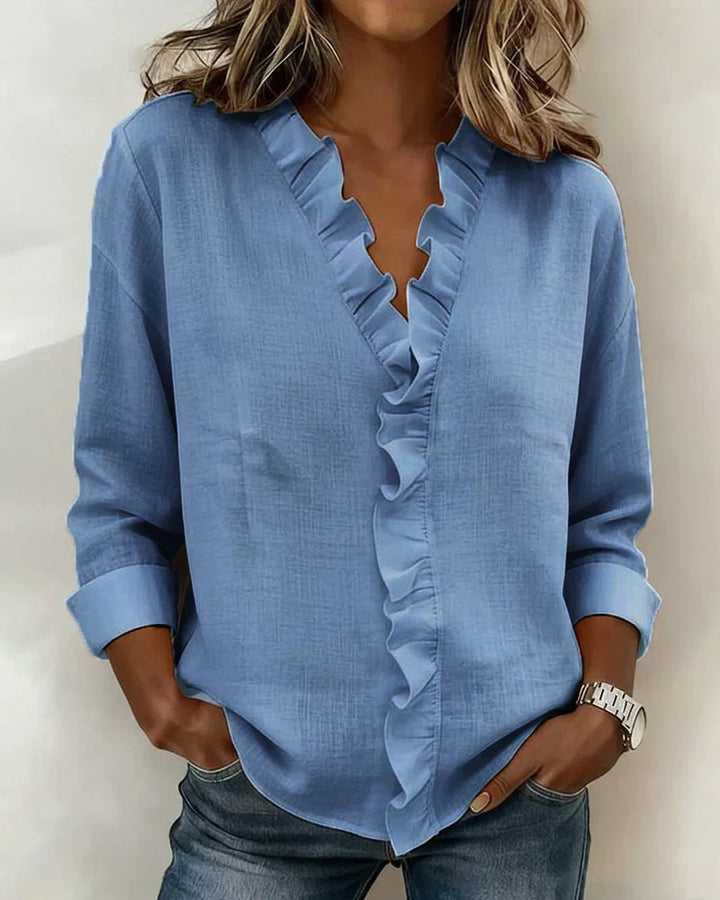 Agnès Paris | Blouse Élégante Volants Claire