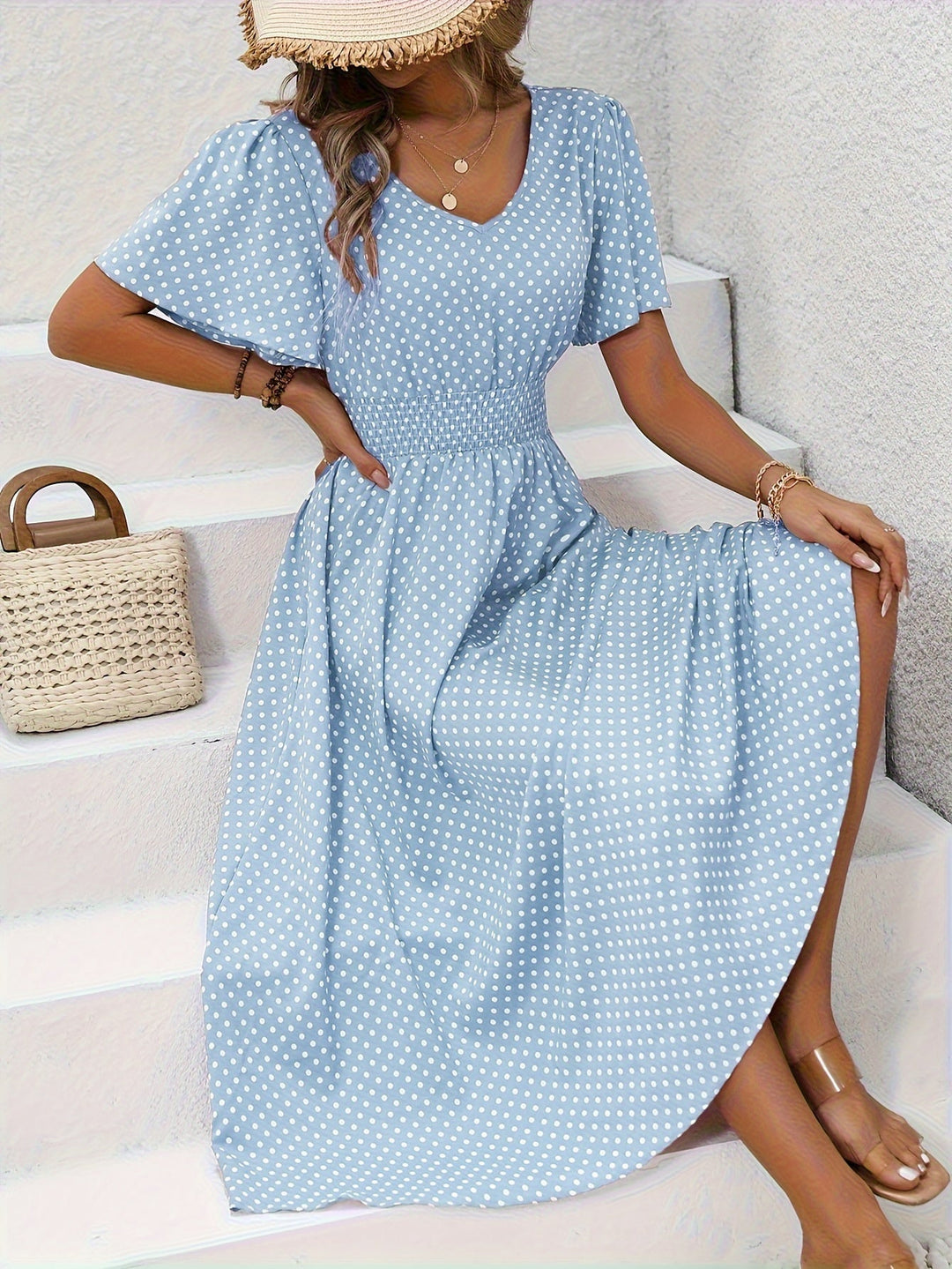 Agnès Paris | Robe Élégante Pois Élisa