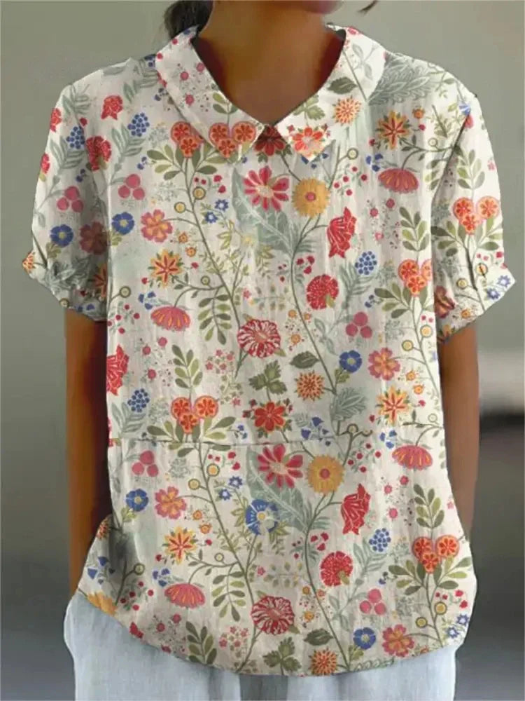 Agnès Paris | Blouse Fleurie Élégante