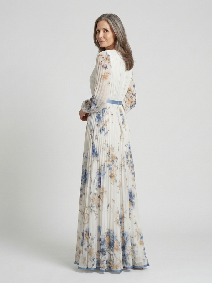 Agnès Paris | Robe Maxi Fleurie à Manches Longues Lavinia