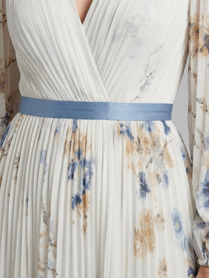 Agnès Paris | Robe Maxi Fleurie à Manches Longues Lavinia