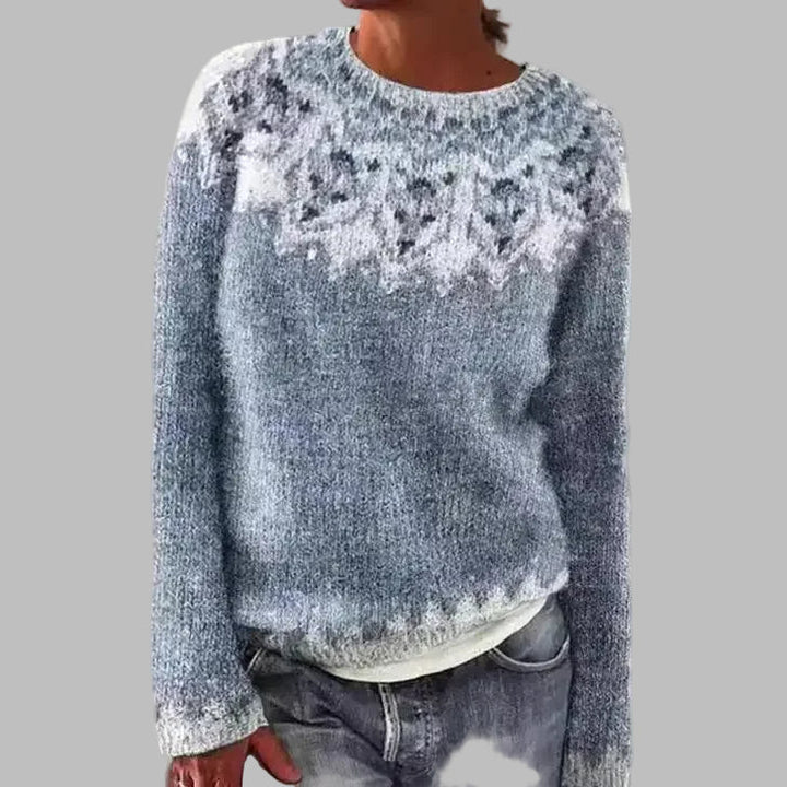 Agnès Paris | Pull Maille Empiècement Givré Léa