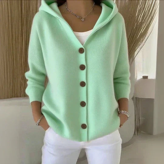 Agnès Paris | Cardigan à Capuche Boutonné Marie