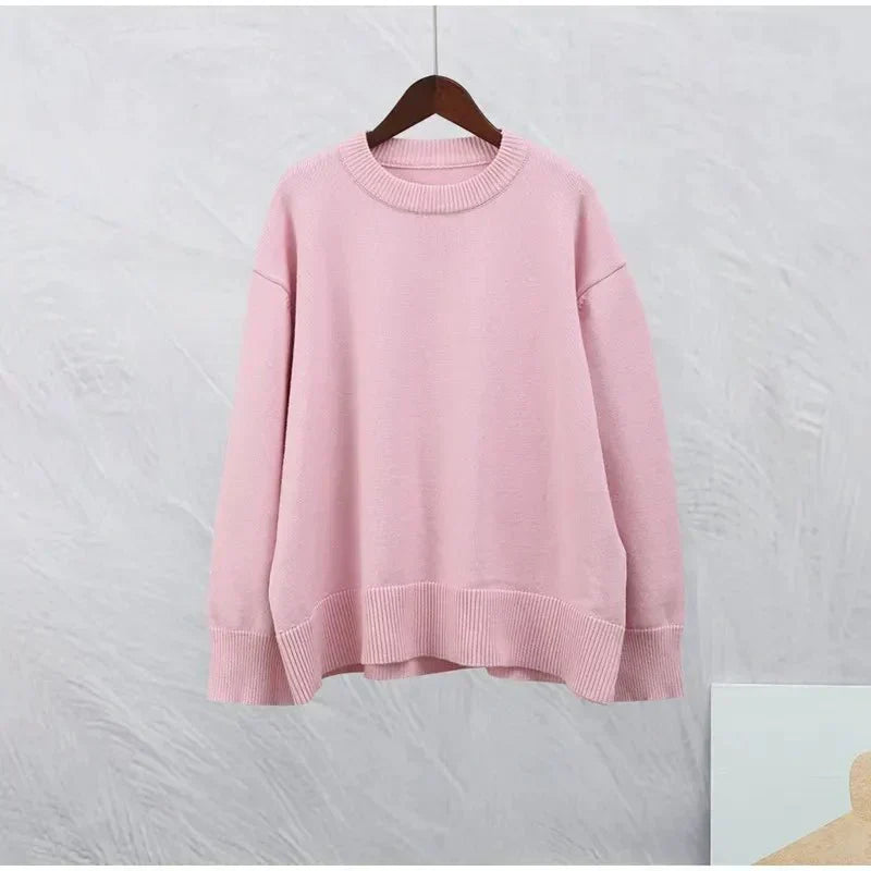 Agnès Paris | PULL ROSE À MANCHES LONGUES