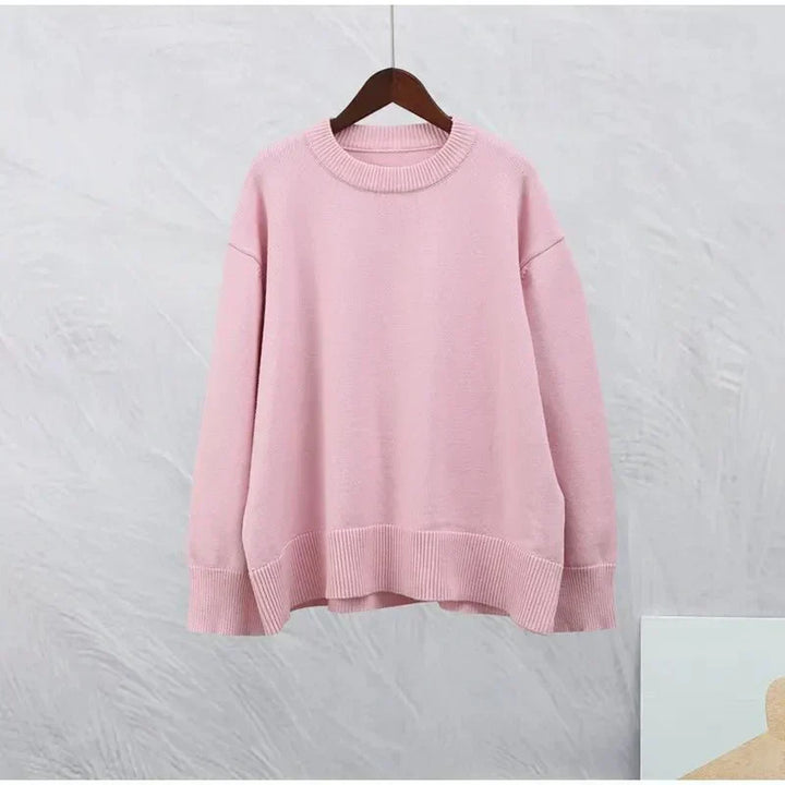 Agnès Paris | PULL ROSE À MANCHES LONGUES