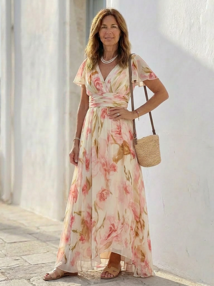 Agnès Paris | Robe Maxi Fleurie Elara