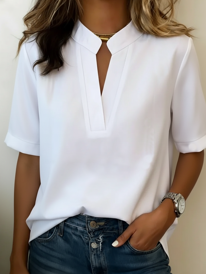 Agnès Paris | Blouse Chic à Col en V Margaux