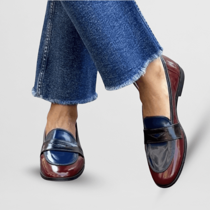 Agnès Paris | Mocassins Vernis Bicolores Élina