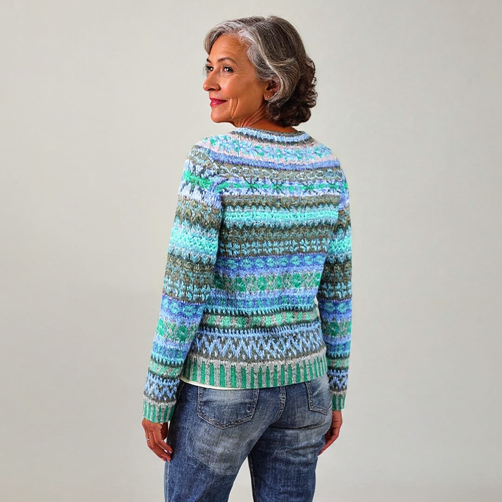 Agnès Paris | Pull Maille Chinée Océan Florence