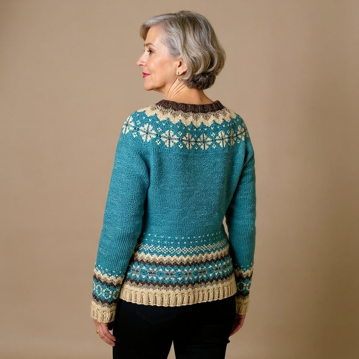 Agnès Paris | Gilet Maille Boutonné Nordique Charlotte
