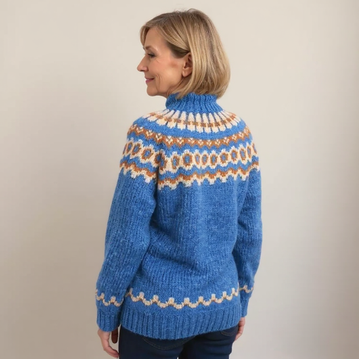 Agnès Paris | Pull Col Montant Jacquard Christine