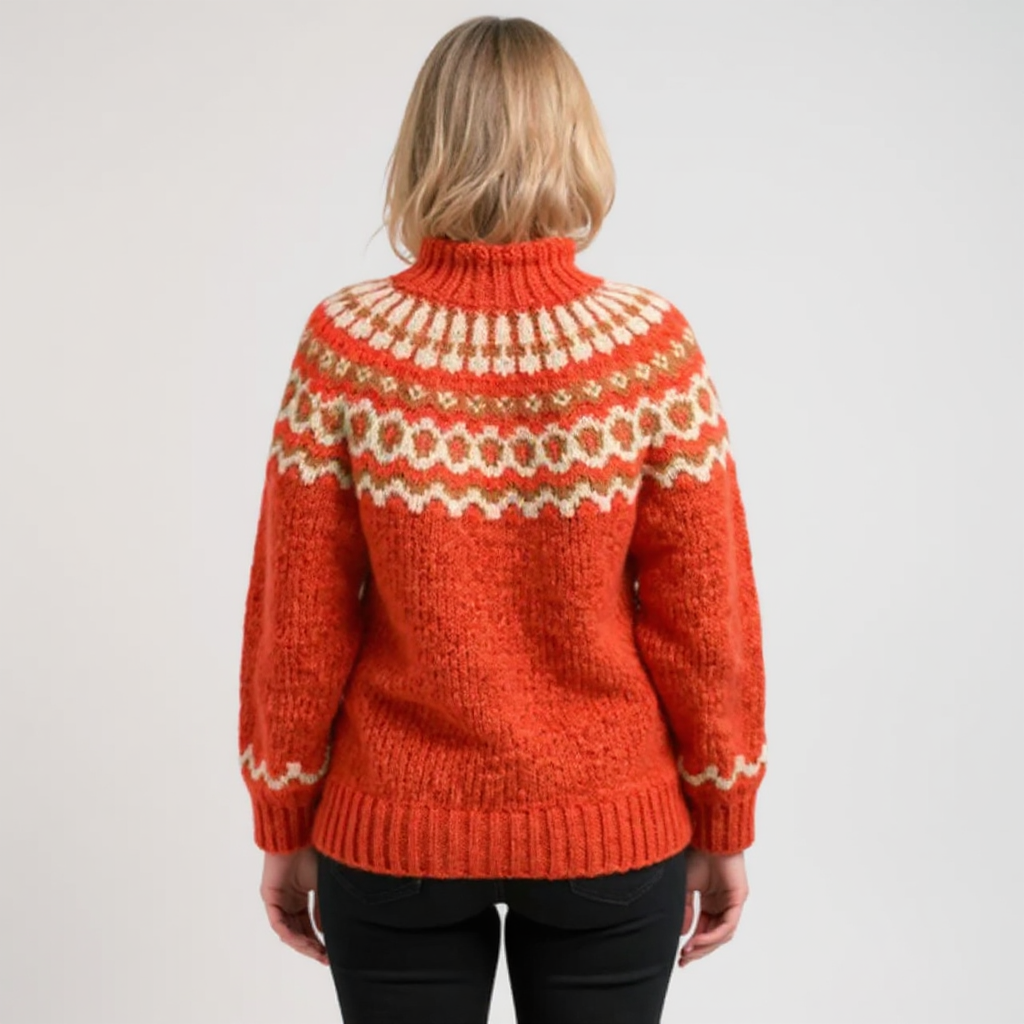 Agnès Paris | Pull Col Montant Jacquard Christine