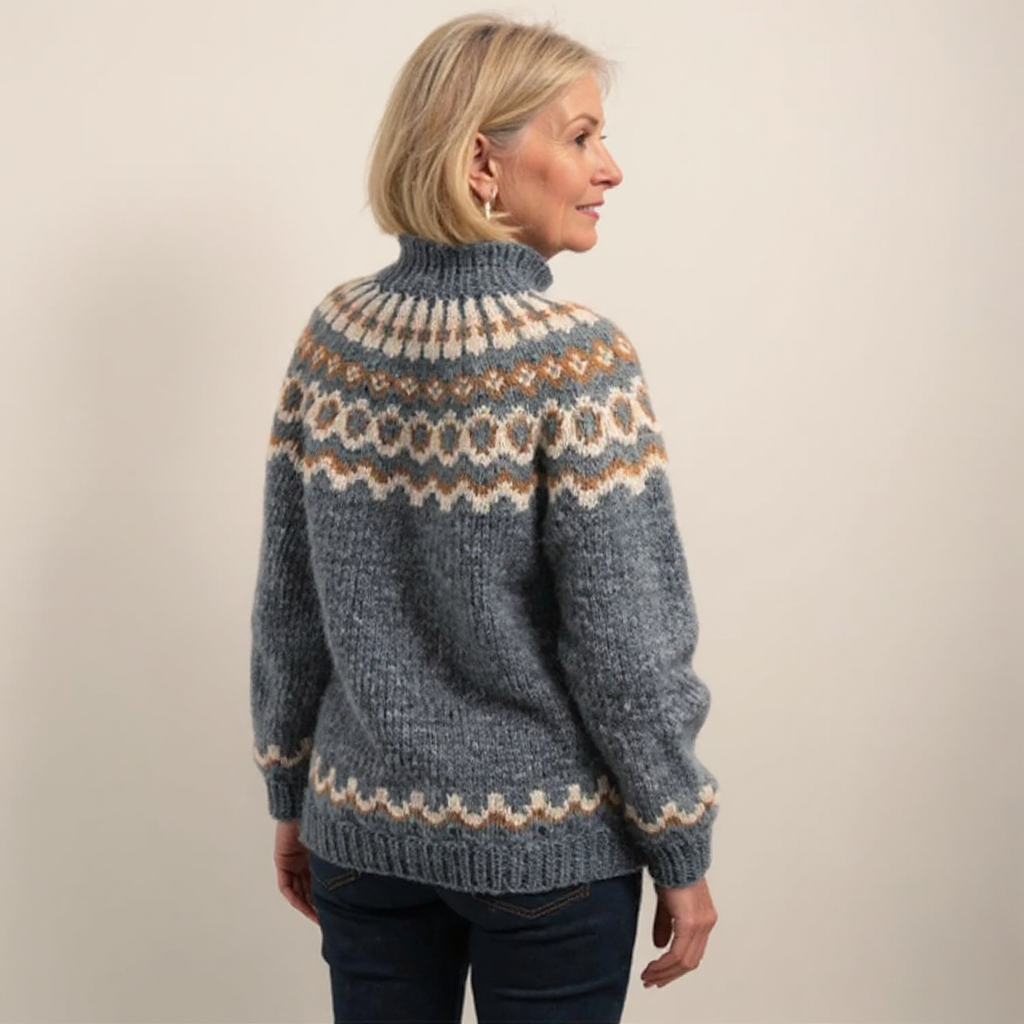 Agnès Paris | Pull Col Montant Jacquard Christine
