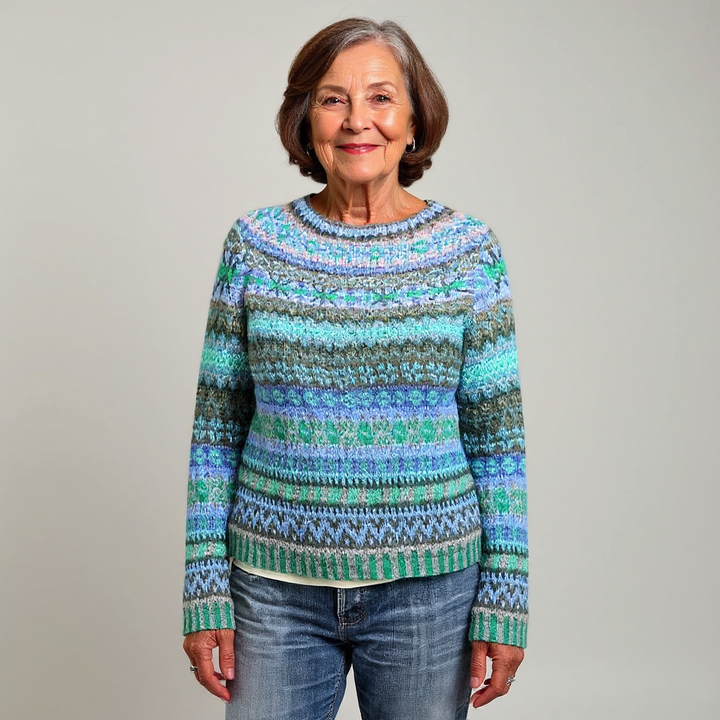 Agnès Paris | Pull Maille Chinée Océan Florence