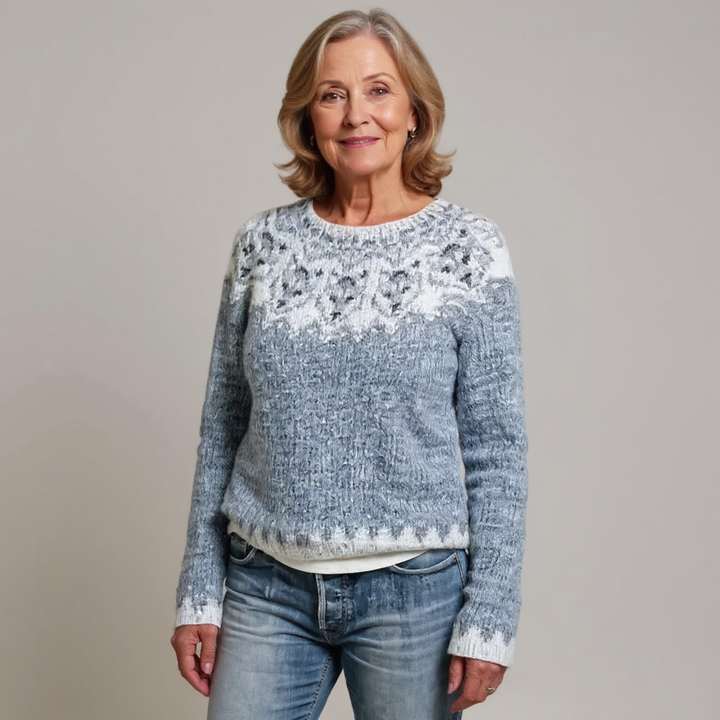 Agnès Paris | Pull Maille Empiècement Givré Léa