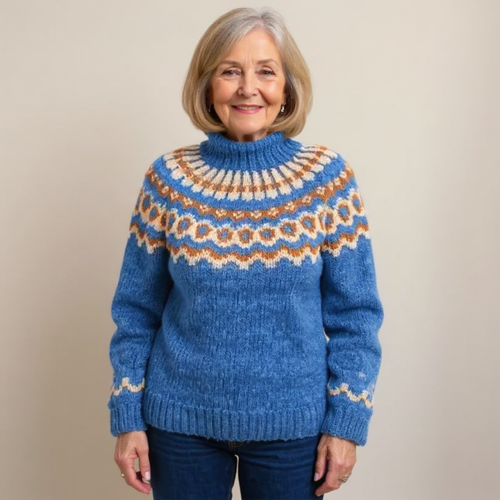 Agnès Paris | Pull Col Montant Jacquard Christine