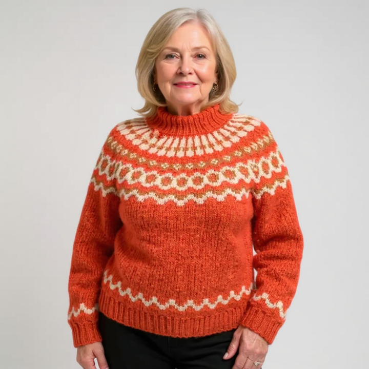 Agnès Paris | Pull Col Montant Jacquard Christine