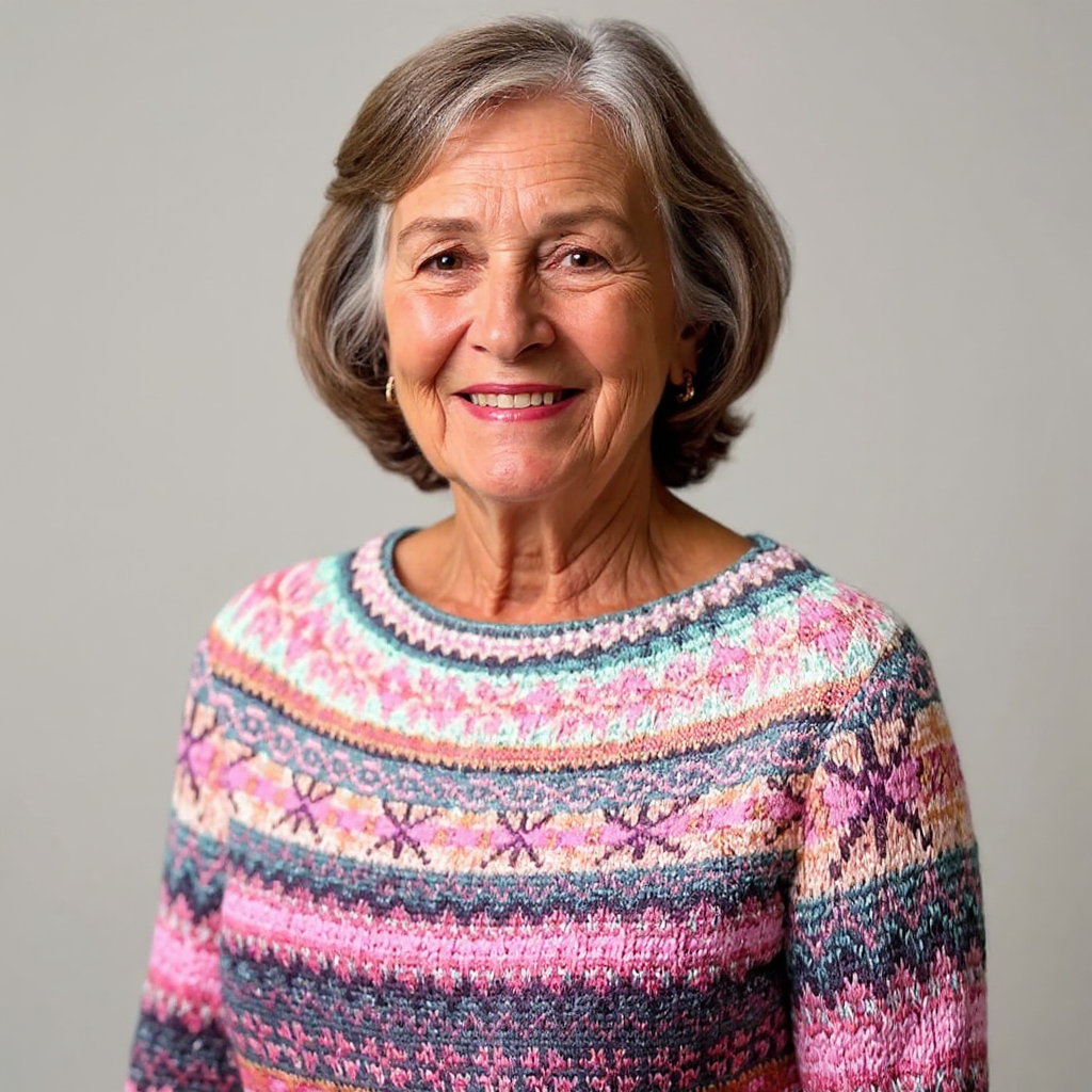 Agnès Paris | Pull Maille Chinée Rose Élina