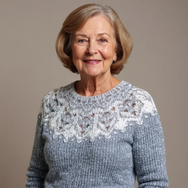 Agnès Paris | Pull Maille Empiècement Givré Léa