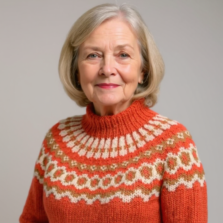 Agnès Paris | Pull Col Montant Jacquard Christine
