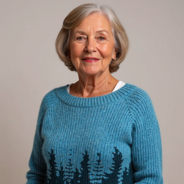 Agnès Paris | Pull Maille Motif Forêt Brigitte
