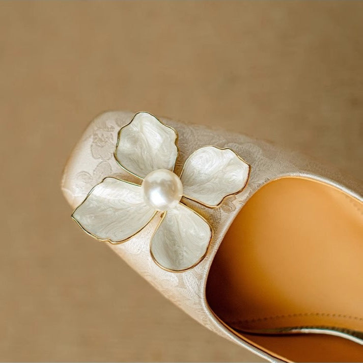 Agnès Paris | Escarpins Fleur Nacrée Sophie