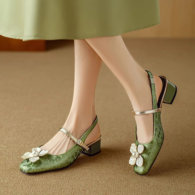 Agnès Paris | Escarpins Fleur Nacrée Sophie