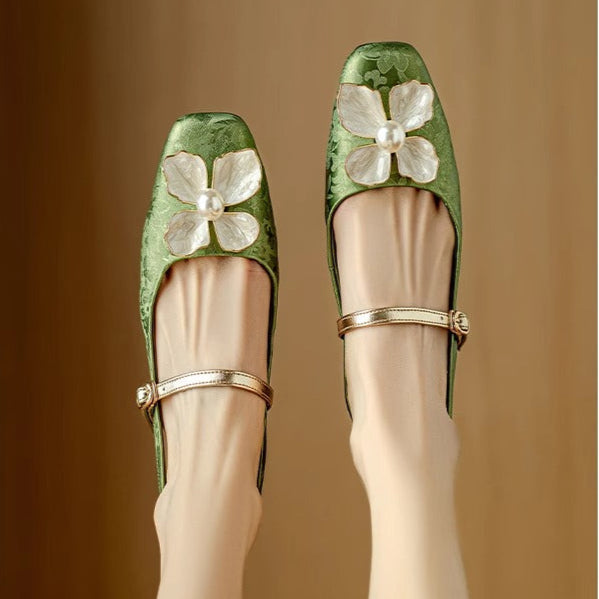 Agnès Paris | Escarpins Fleur Nacrée Sophie