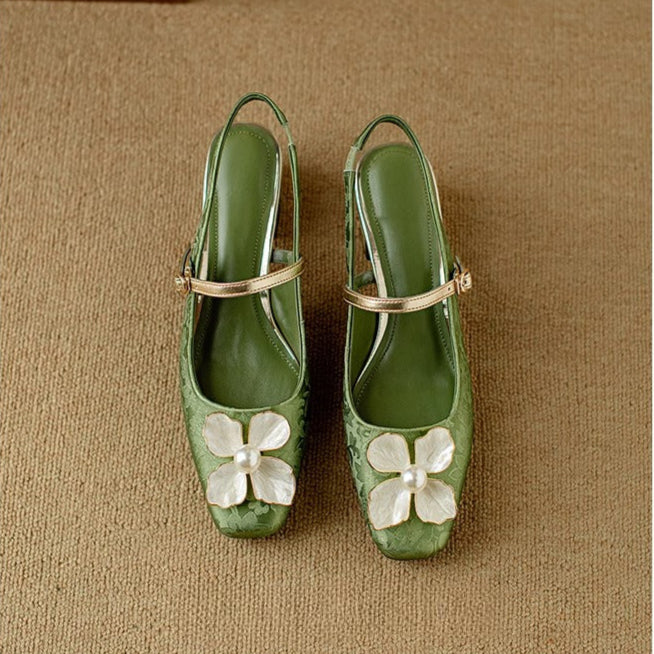 Agnès Paris | Escarpins Fleur Nacrée Sophie