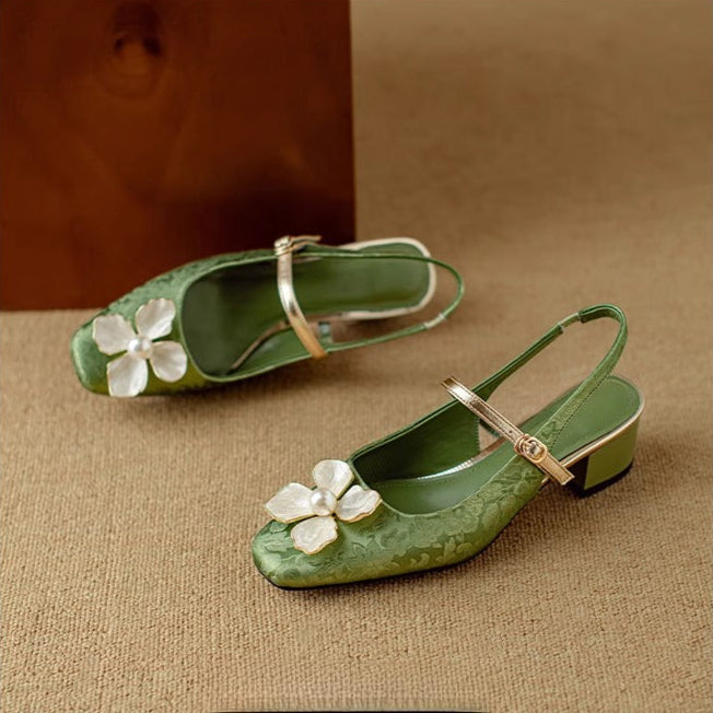 Agnès Paris | Escarpins Fleur Nacrée Sophie