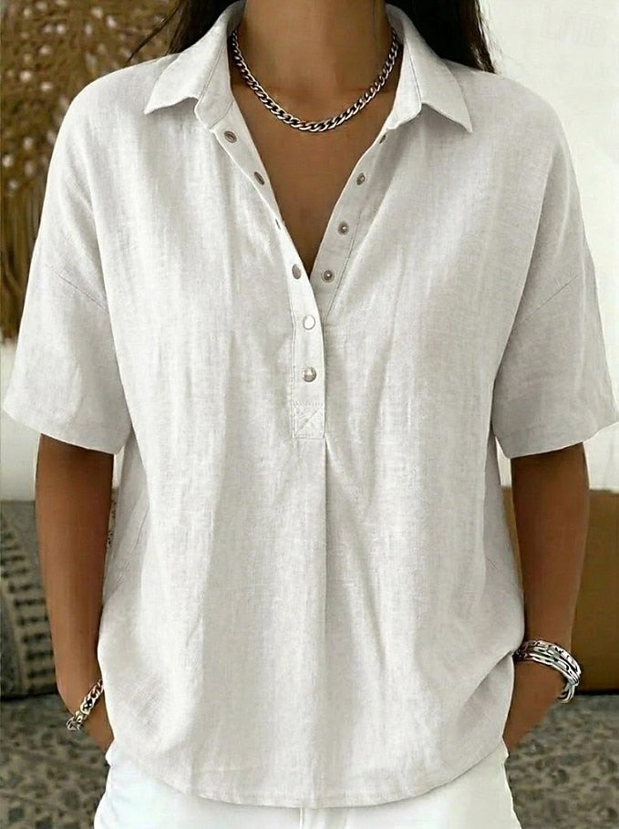 Agnès Paris | Blouse avec Col et Détails Boutonnés Willow