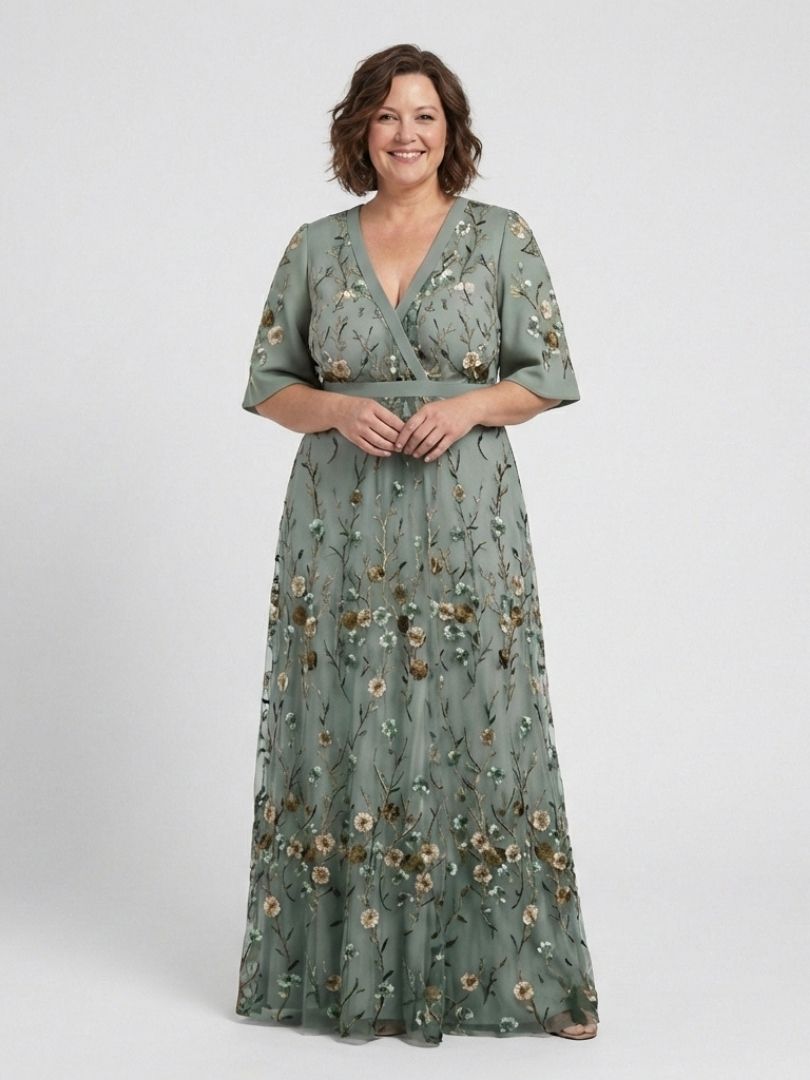Agnès Paris | Robe Maxi à Manches Courtes Evadne