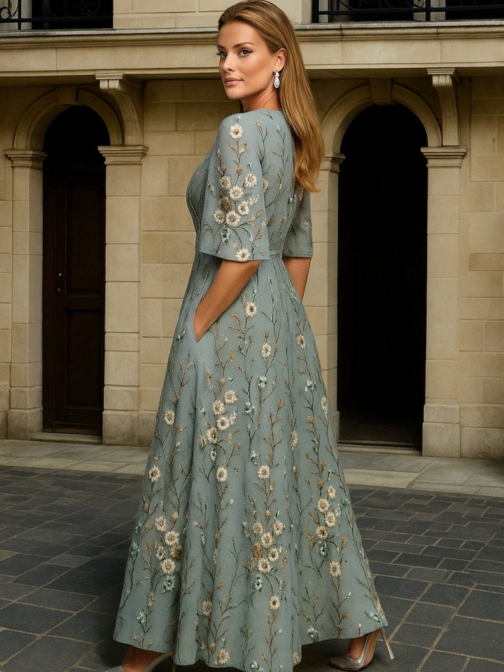 Agnès Paris | Robe Longue Élégance Botanique