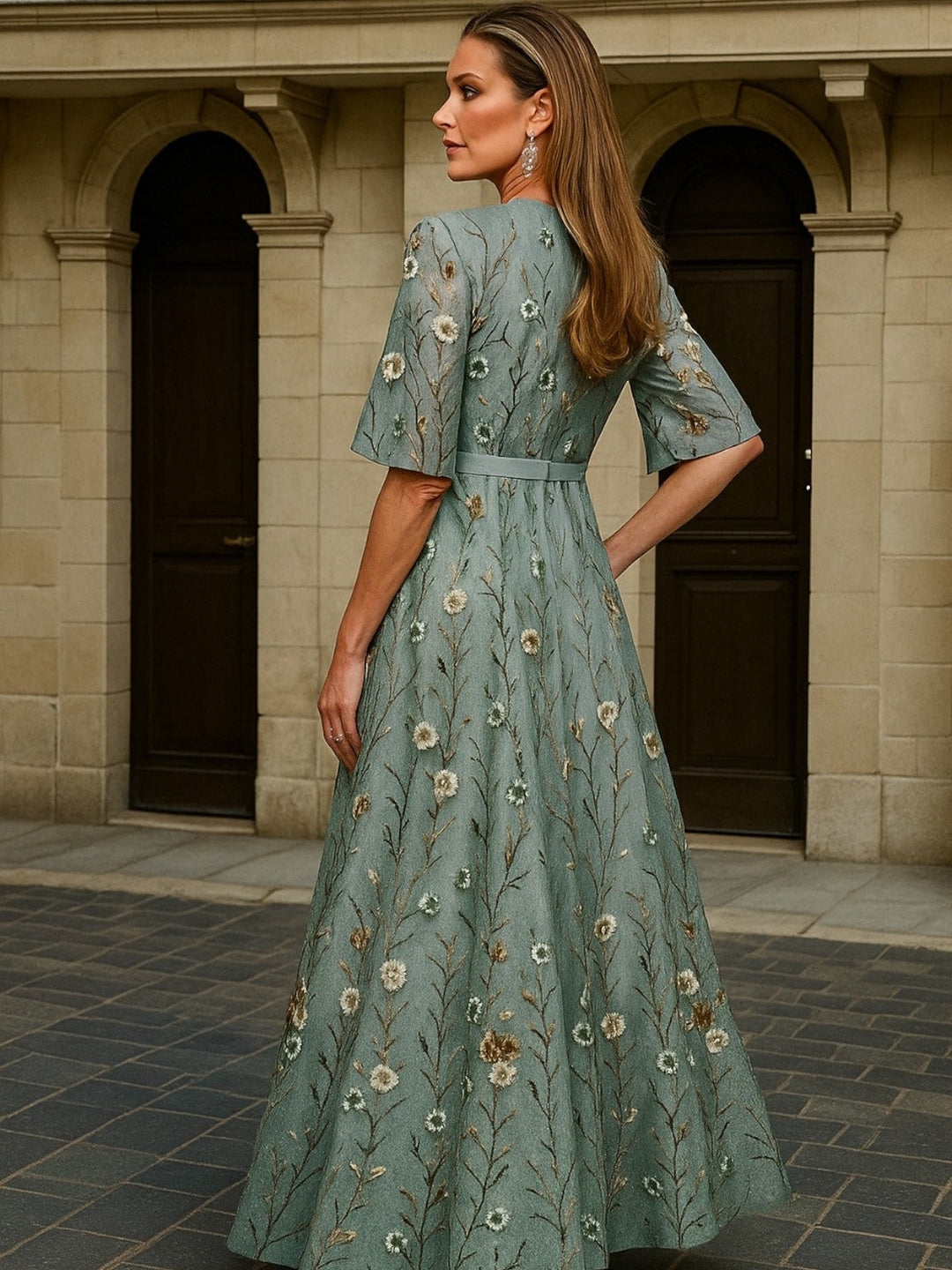 Agnès Paris | Robe Longue Élégance Botanique