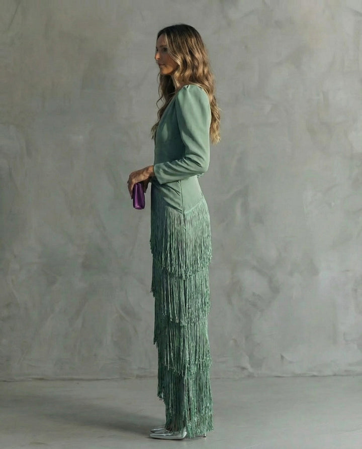 Agnès Paris | Robe Élégante Franges Élise