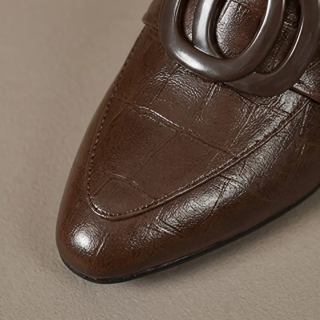 Agnès Paris | Mocassins à Talon et Ornement Élise