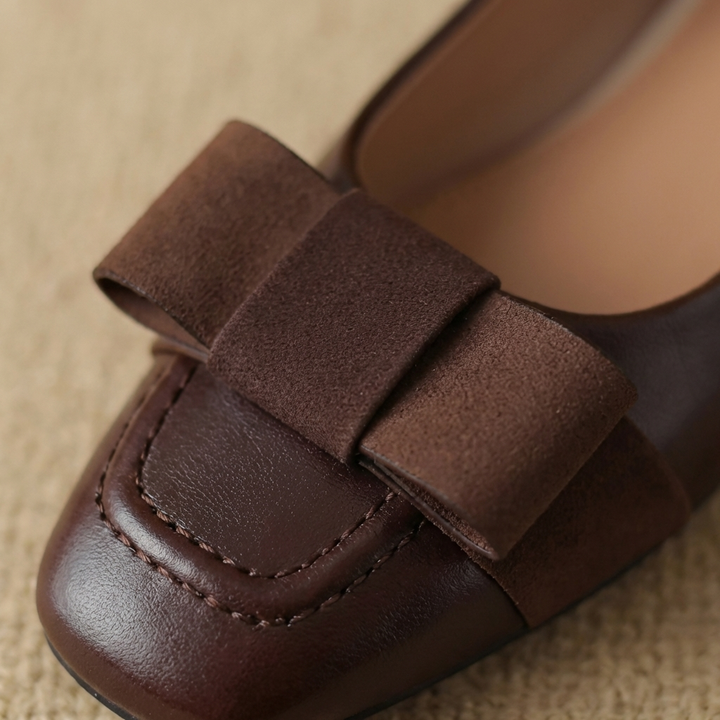 Agnès Paris | Ballerines à Nœud en Cuir Léa
