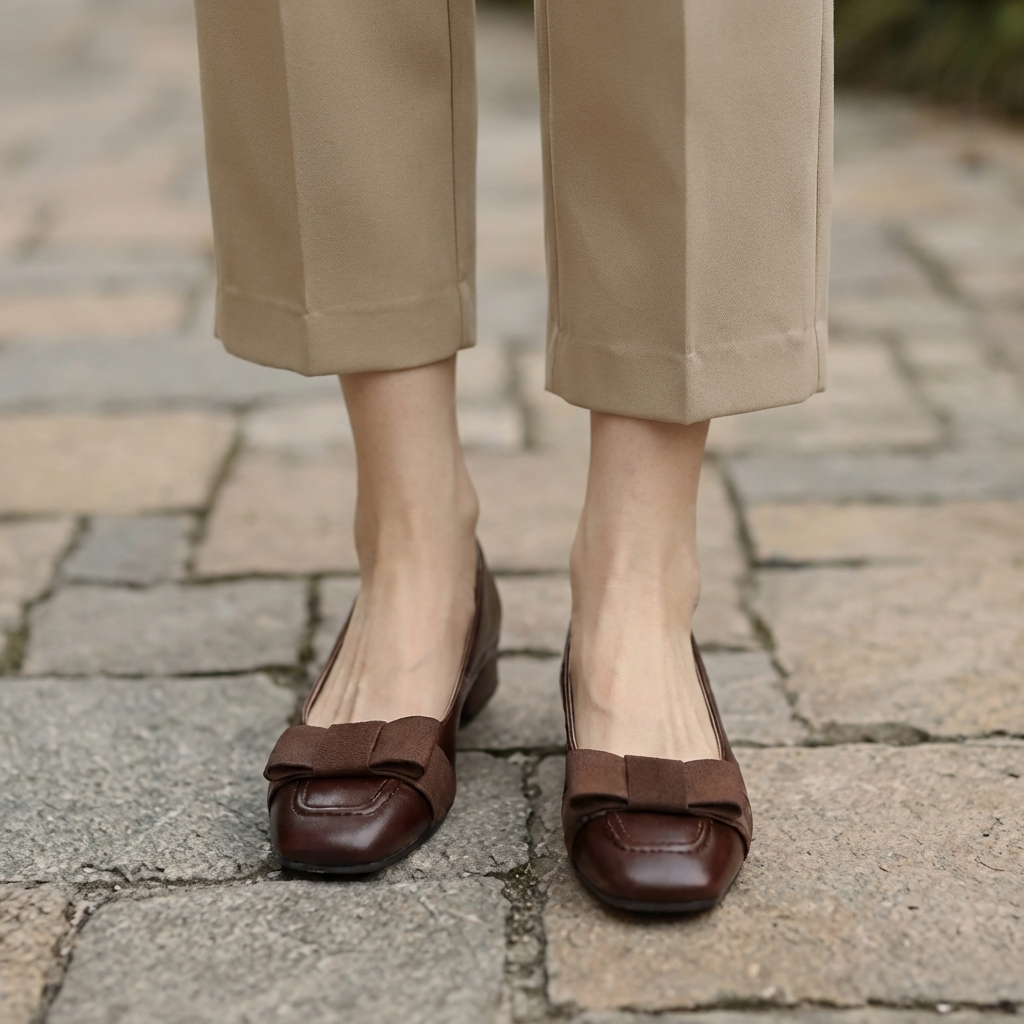 Agnès Paris | Ballerines à Nœud en Cuir Léa