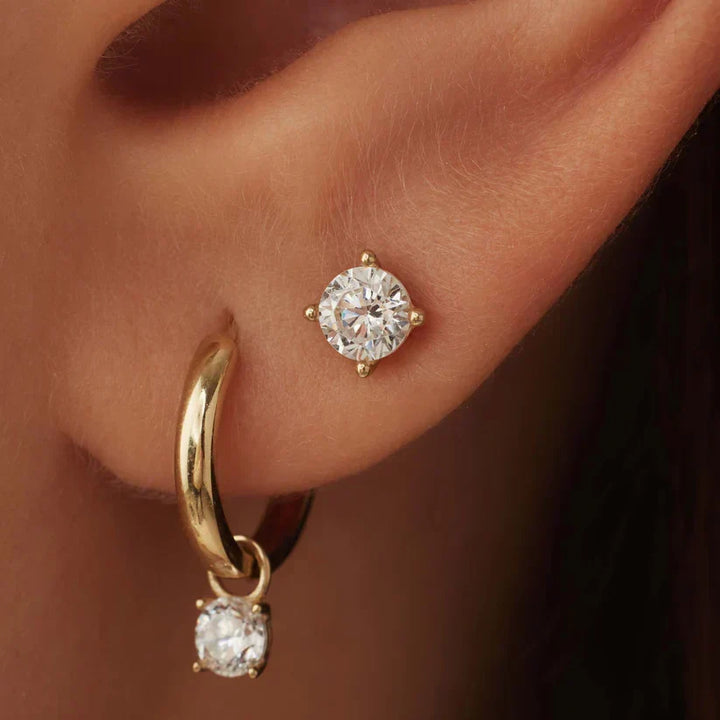 Agnès Paris | BOUCLES D’OREILLES AVEC PIERRE LARMES DE LUNE