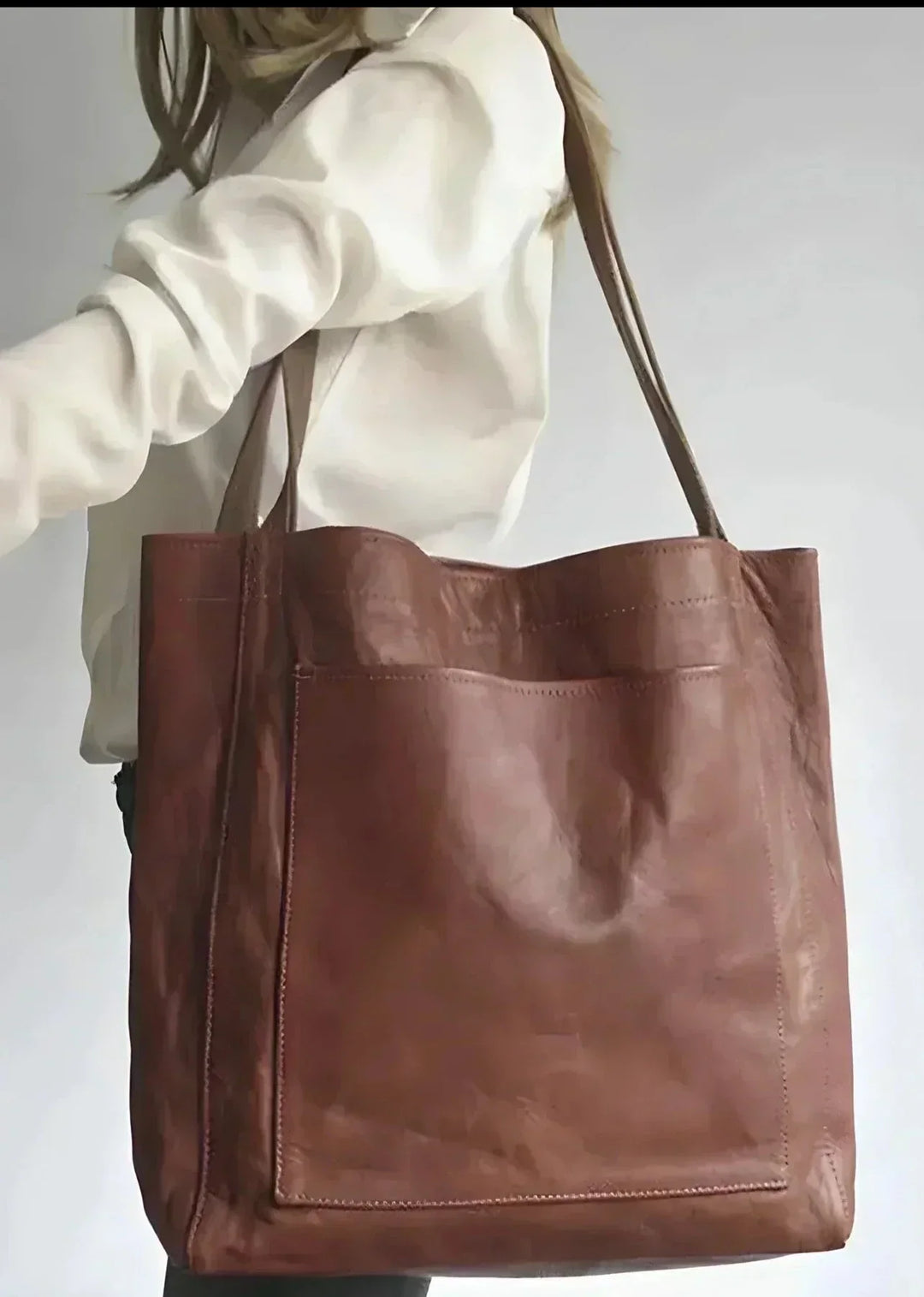 Agnès Paris | Cabas en cuir authentique Signature