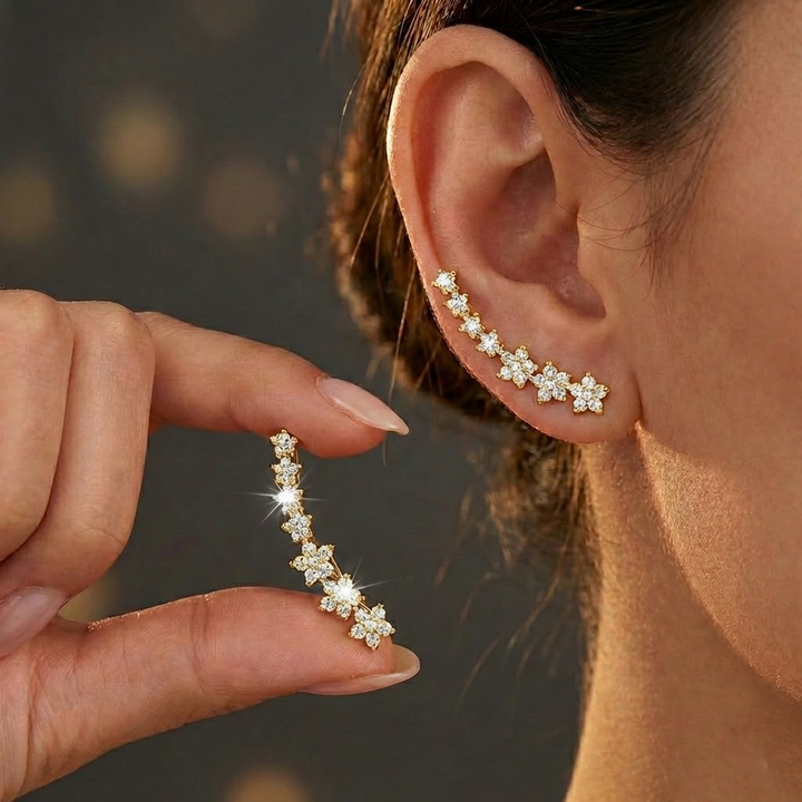 Agnès Paris | BOUCLES D’OREILLES FLORALES INTEMPORELLES