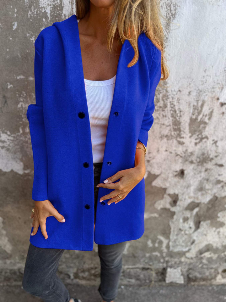 Agnès Paris | GILET LONG CHIC AVEC CAPUCHE