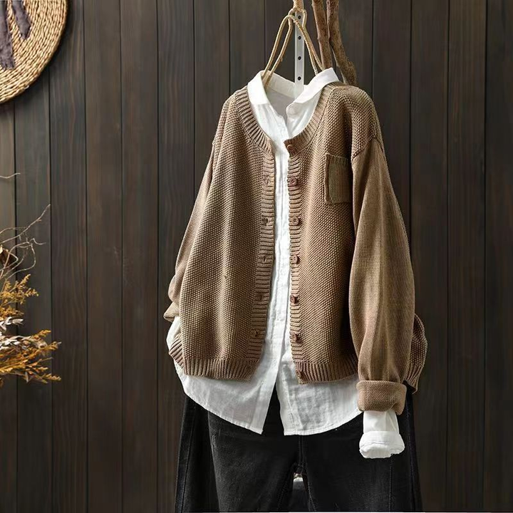 Agnès Paris | Cardigan Maille Texturée Ample Brigitte