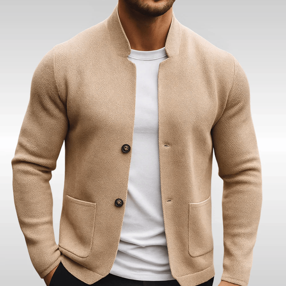 Agnès Paris | GILET EN MAILLE TEXTURÉE POUR HOMME