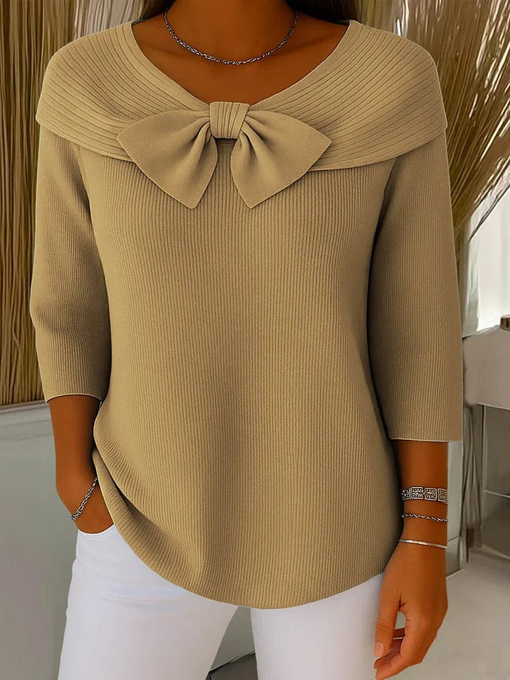 Agnès Paris | Pull Nœud Encolure Arrondie Sophie