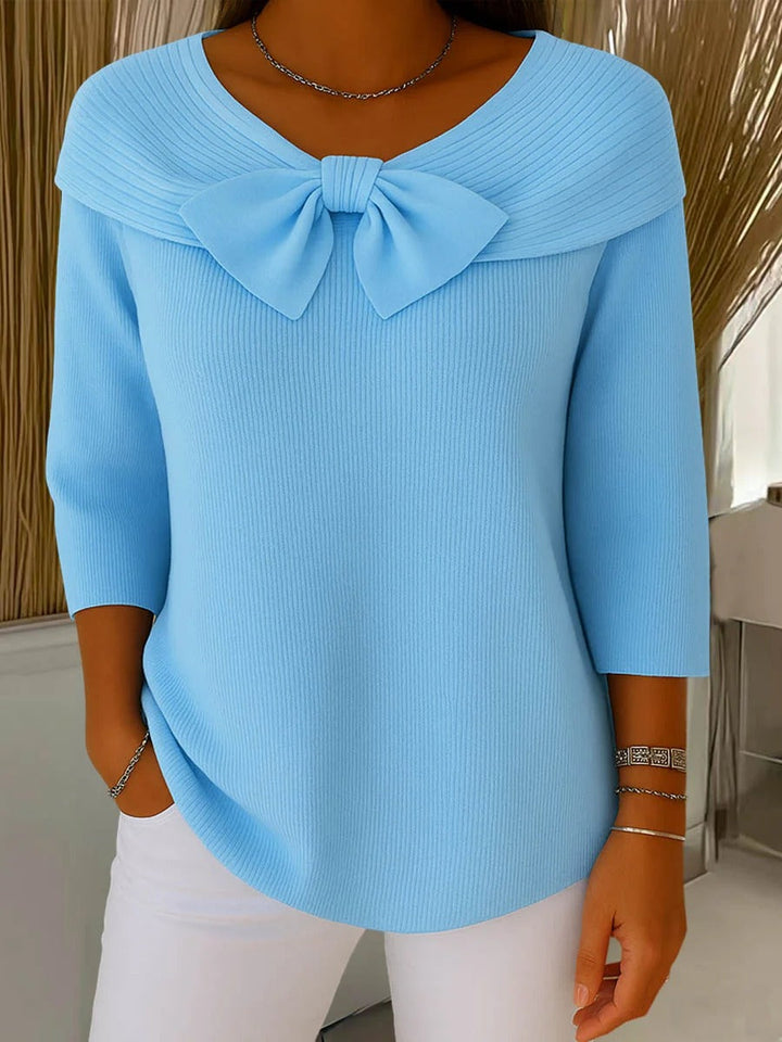 Agnès Paris | Pull Nœud Encolure Arrondie Sophie